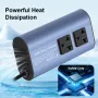 TATALIKEN Araba Güç İnvertörü 300/500W 12V ila 110V / 220V 6'sı 1 Arada Çoklu Çıkış İnvertörü Değiştirilmiş Sinüs Dalgası Araba Güç Dönüştürücüsü AB/ABD Standart Soketleri