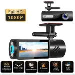 2.0 Inch Car Driving Recorder Wifi HD Front Rear Dual Recording Night Vision Car DVR Full HD 1080P Recording 170° Wide-Angle Lens