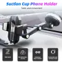 Supporto per telefono cellulare girevole a 360° per auto, antiurto, multifunzione, supporto per navigatore per auto, pannello strumenti, ventosa, parabrezza, console centrale per auto