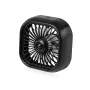 USB Car Vent Mini Fan Portable Air Conditioning Outlet Car Fan Gradient Colorful Atmosphere Light Small Fan Row Exhaust Fan