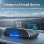 C7 HUD 車用ヘッドアップディスプレイ GPS スピードメーター コンパス 走行距離 速度 時間 運転時間 日付 高度 コンパス数 速度超過アラーム 疲労運転 衛星リマインダー