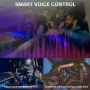 Strisce luminose a LED RGB 1 in 1 da 2 m, per interni auto, con controllo tramite app, lampada decorativa per cruscotto a LED al neon.
