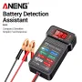 ANENG BT-172 12V Digital Battery Tester Battery Indicator with Alligator Clip LED Battery Status Indicator Motor to OL