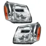 [USA Direct] 1 Pasang Pemasangan Lampu Depan Kereta Penutup Lensa Jelas Lampu Depan Tiada Mentol untuk Chevrolet Equinox 2005-2009