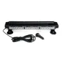 21 Inci 144W 42LED Dua Sisi Trafik Strob Lampu Denyar Bar Lampu Kecemasan Amber Pemasangan Magnet 12V Universal
