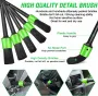 13-Piece Car Detailing Cleaning Kit Car Detailing Brush Wash Engine for Wheel Clean Kit Adjustable Handle Cleaning Towel