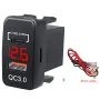 12-24V Dual USB Car Charger Socket Type-C PD QC3.0 LED Voltmeter Waterproof Fast Charge Adapter for Bus Trailer Boats Marine