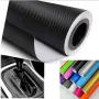 30x127cm 3D Carbon Fiber Style Car Stickers Roll Wrap Motorcycle DIY Styling Vinyl Colorful Decal for Car Exterior Interior Protection Film