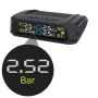 Solar-Powered Wireless TPMS 433.92MHz LED Display Car Tire Pressure Monitoring System with 4 Sensors Real-time Monitoring
