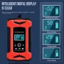 2024 Update 12V 6A Smart Car Battery Charger AC110-240V Electric Battery Charger Suitable For 12V-2Ah-100Ah Motorcycle Car SUV Dry Battery Water Battery Lead Acid