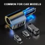 Car Charger Lighter Conversion Plug One To Three QC3.0 Fast Charge 2 In 1 USB