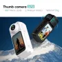 2.7K Body Camera 180° Twist Lens Camera Action Camera Thumb Camera Sports Camera Mini WIFI Sprint Action Moto Pro Cat 1080P Small Motorcycle Riding Video