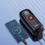 Suitu Portable Cordless Electric Car Air Pump with Built-in LED Light 6000mAh Battery 120W Car Inflator for Car Motorcycle Bike Ball