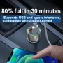 60W Fast Charging Car Charger PD & QC Dual Port Fast Type C Charging Power Delivery Adapter for iPhone 14 13 12 11Pro Max