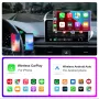 Adattatore 2 in 1 per Android Auto CarPlay cablato-wireless, Plug & Play, Assistente vocale con BT 5.0, WiFi 5GHz