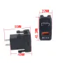 12-24V Dual USB Car Charger Socket Type-C PD QC3.0 LED Voltmeter Waterproof Fast Charge Adapter for Bus Trailer Boats Marine