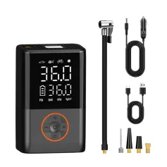 150Psi Cordless Air Pump Portable Car Air Pump Dual Screen Display 4000mAh Car Electric Tire Inflatable Pump for Car Motorcycle Bicycle Ball