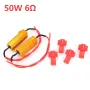 2pcs 50W 6Ω Car LED Canbus Load Resistors Automobile Turn Signal Flashlight License Plate Lamp Resistance Decoder