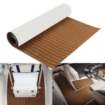 2400x1200x6mm EVA Foam Brown Faux Teak Boat Flooring Decking Sheet Pad