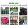 4 correas de amarre resistentes de 5 m x 25 mm con hebillas de leva para motocicleta, coche, equipaje, carga, remolque