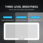 Car Vanity Mirror with LED Lights Touchscreen High Definition Mirror Sun Visor Decoration Anti-broken Car Interior Portable Makeup Mirror