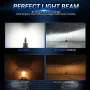 Pair H4 80W Car Front LED Headlight Bulbs Hi-Low Beam for Lighting Modification 6000K IP67 Waterproof 16000LM