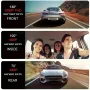 Full HD 1080P Car Front Windshield DVR Camera 3 Lens Dash Cam with Infrared Night Vision Parking Reverse Assistance
