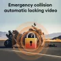 3.0\ Motorcycle Dash Cam 1080P HD Dual Lens Waterproof DVR Camera Front Rear Camera Video Motorcycle Driving Recorder with 32G Memory Card