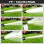 AUTSOME 6 In 1 Cordless Car High Pressure Car Washer Washing Cleaner Machine Water Spayer With Battery
