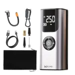 BUWEI Car Inflator Tire Pump Portable Car Air Compressor Tyre Inflator with LCD Display Auto Inflatable for Motorcycles Bicycle Boat