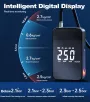 Cordless Tire Inflator Portable Air Compressor Electric Air Pump Power Bank Digital Cordless with Emergency LED Light Faster Inflation for Car Motorcycle Bicycle Ball