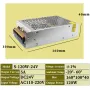 24V 50W 75W 120W 200W Switching Power Supply Source Transformer AC DC SMPS For LED Strip Light CCTV Motor