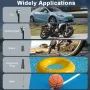 Compresseur d'air portable pour voiture, pompe de gonflage électrique avec écran d'affichage numérique, gonfleur de pneus pour moto, vélo, bateau, ballon