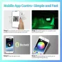 72LED One For Four Car Interior Ambient Foot Strip Light Backlight Remote App Music Control RGB Decorative Lamps