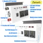 12V to 220V Inverter 4000W Car Power Converter Solar LCD Dual Display 4 USB 4.2A Fast Charge with Intelligent LCD Voltage Screen display