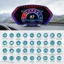 6-inch LCD Screen P3 Car Head Up Display 36 Function OBD+GPS Dual System HUD Slope Meter Accelerometer Breathing Ambient Light
