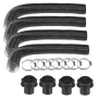 4Pcs 42mm Heater Duct Pipe Tube Air Duct Vent For Air Diesel Heater 4 Holes