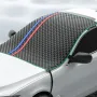 Car Windshield Cover for Snow Frost and Sun Protection with Reflective Strips Windshield Ice Cover Anti-Scratch Windproof