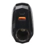 Car Charger with Type-C PD65W & 100W Super Fast Charge USB 165W 12V-24V Universal Crystal LCD Display
