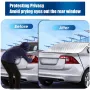 Car Rear Windshield Snow Cover 4-Layer For Winter Snow Frost Removal With Magnetic Edge And Windproof Belt Waterproof Dustproof Privacy for Seden