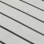 600x2400x5mm Marine Flooring Faux Teak Grey With Black Lines EVA Foam Boat Decking Sheet