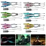 EL LED Motorcycle Helmet Light Strip Waterproof Bar Flashing Stripe Shark Mouth Night Signal Luminous Durable
