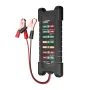 Probador de batería KINGBOLEN BM410 12~24 V, versión con pinza de cobre, para coche, digital, 6 luces LED, alternador, análisis automático de batería