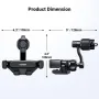 UGREEN Car Phone Holder Vent Phone Mount Air Vent Clip Cell Phone Holder Compatible with iPhone 16 15 14 13 12 Pro Max Mini PlusiPhone 11 SE XS XR 8 7 6 6S Smartphone