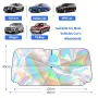 Car Sunshade Laser Umbrella Windsreen Sun Visor Colorful UPF 200 Plus Foldable Front Windshield Sunshade Sun Protection Cooling