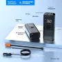 Portable Car Air Pump Mini Electric Tire Inflator Handheld Tire Pressure Gauge Digital Display Car Charger Cordless Car Tire Inflator Electric Air Pump