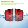[USA Direct] Pair Tail Light No Blubs Tail Lamps Clear Lens For Chevrolet Silverado 1500 2500HD 3500HD 2007-2013