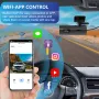 Car Driving Recorder Front & Rear Dual Camera WiFi Night Vision HD 1080P Car DVR Camera with 24H Parking Monitoring