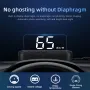 Máy chiếu tốc độ HD OBD C100 cho ô tô HUD Màn hình hiển thị tốc độ tự động KMH/MPH Tương thích với mọi loại xe