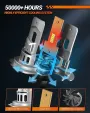 SEALIGHT X3S H7 18000 LM 6500K Cool White LED Car Headlight Modification Parts Automotive Front Light